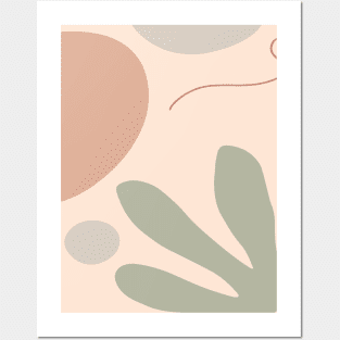 Desert - boho minimalist pattern #2 Posters and Art